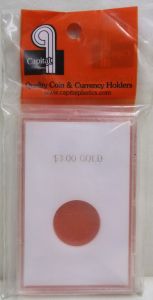 CLOSE OUT Capital Slab Type 2x3 $3.00 Gold Holder - White