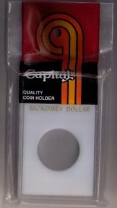 CLOSE OUT Capital Slab Type 2x3 Sacagawea Dollar Holder - White