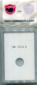 CLOSE OUT Capital Slab Type 2x3 Small Gold Dollar Holder - White