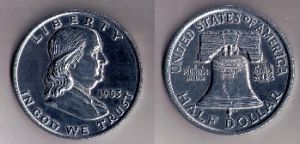 Coin Coasters - Franklin Half Dollar