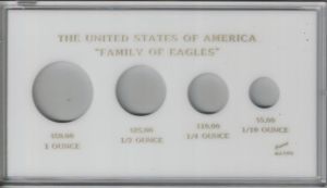 Capital #MA434G United States of America "Family of Eagles" American Eagle Type Set for 4 Coins