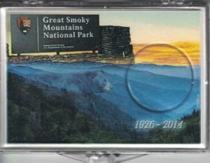 2x3 Snaplock Case National Park Quarter Holder - Great Smoky Mountain National Park