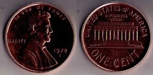 Coin Coasters - Lincoln Memorial Cent