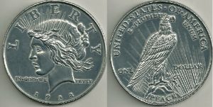 Coin Coasters - Peace Dollar