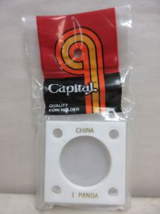 CLOSE OUT Capital #144 2x2 China Gold 1oz Panda Coin Holder WHITE