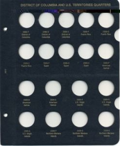 Whitman Classic Statehood Quarters DC & Trust Territories 2009 P D & S Mints Update Page #2872