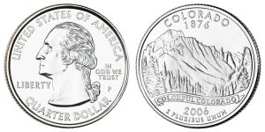 Colorado State Quarter 2006 Philadelphia Mint