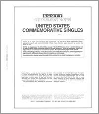 2008 Scott U.S. Commemorative Singles Stamp Supplement #38 130S008