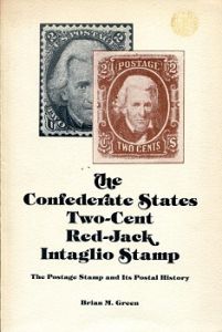 Confederate State Two-Cent Red-jack Intaglio Stamp by Green