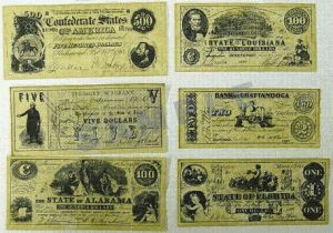 Paper Money Replica Confederate Money Set B