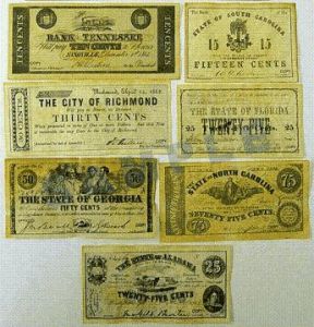 Paper Money Replica Confederate Money Set D