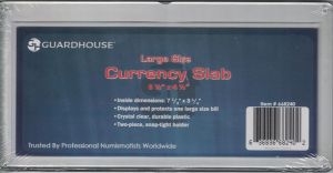 Guardhouse Paper Money Slab for Large Size U.S. Currency - Currency Holder