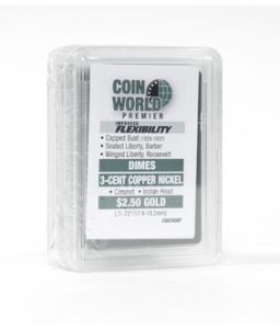 pack of 3pcs. Coin World Premier Dime Holders CWCH09S