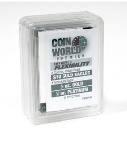 pack of 3pcs. Coin World Premier 1/2oz Gold, $10 Gold Holders CWCH18S