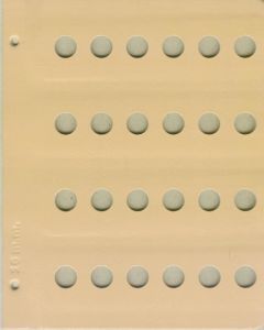 Dansco Coin Album Blank 16mm Page