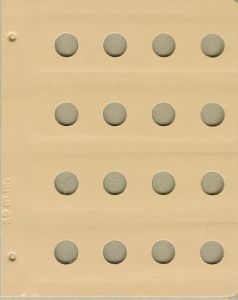 Dansco Coin Album Blank 18mm Page