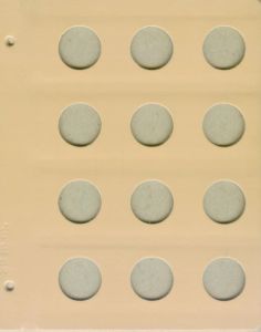 Dansco Coin Album Blank 30mm Page