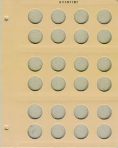 Dansco Blank Page - Imprinted "Quarters"