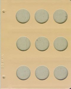 Dansco Coin Album Blank 42mm Page