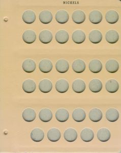 Dansco Blank Page - Imprinted "Nickels"