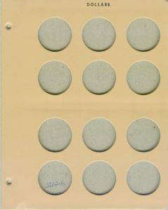 Dansco Blank Page - imprinted "Dollars"