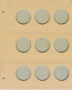 Dansco Coin Album Blank Page - for American Silver Eagle Dollars NO TITLE