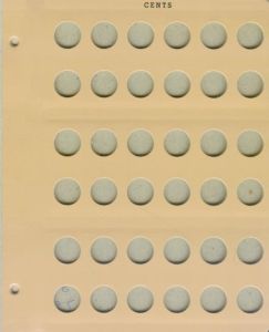 Dansco Blank Page - Imprinted "Cents"