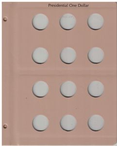 Dansco Blank Page - imprinted "Presidential One Dollar"