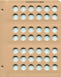 Dansco Blank Page - Imprinted "Roosevelt Dimes"