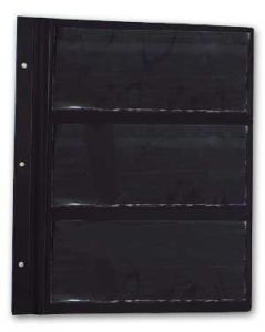 Deluxe Currency Album Extra Pages 3 pocket