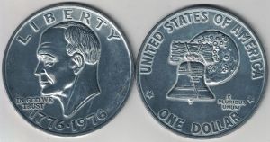 Coin Coasters - Eisenhower Bicentennial Dollar