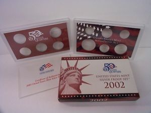 EMPTY BOX for 2002 United States Silver Proof Set