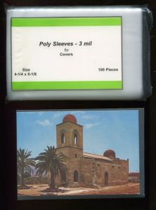 pack of 100 Postcard Euro Poly Bags