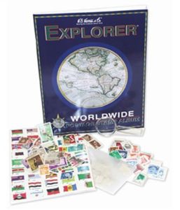 Explorer World Wide Stamp Collecting Kit 