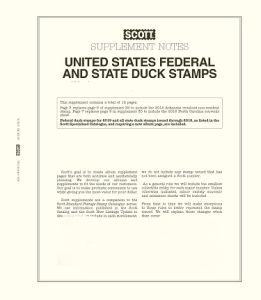 2020 Scott U.S. Federal And State Duck Stamps Supplement #34 115S020