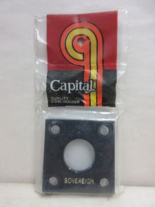 CLOSE OUT Capital #144 2x2 Great Britain Gold Sovereign Coin Holder BLACK