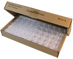 bulk pack of 250 pcs. Small Dollar 26.5mm Direct-Fit Guardhouse EvoCore Coin Holders #724684