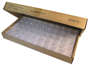 bulk pack of 250 pcs. Large Dollar 38.1mm Direct-Fit Guardhouse EvoCore Coin Holders #724688