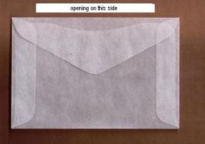 pack of 100 JBM Open Side #4 1/2 Glassine Envelopes 3 1/8" x 5 1/16" (HxW) #JBM39