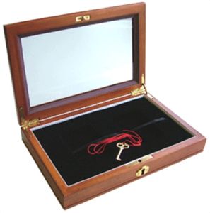 Guardhouse Universal Glass Top Display Box for 2 Slabs with Latch & Key #23420