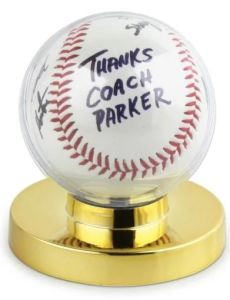 Gold Base Baseball Holder