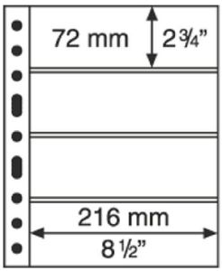 pack of 5 Lighthouse Grande Sheets 4S Black #312682