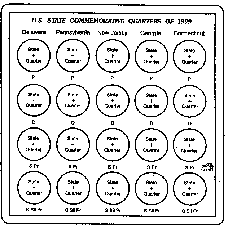 CLOSE OUT Capital Galaxy Case State Quarter Holder GXSQ99 - 1999