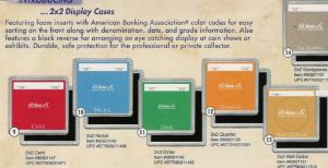 Whitman 2x2 Color Coded Plastic Coin Cases Half Dollar #1151 Tan