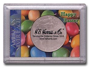 Harris 2x3 Frosty Edge American Eagle - Happy Easter Holder
