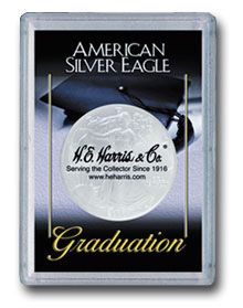 Harris 2x3 Frosty Edge American Eagle - Graduation Holder
