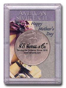 Harris 2x3 Frosty Edge American Eagle - Happy Mother's Day Holder