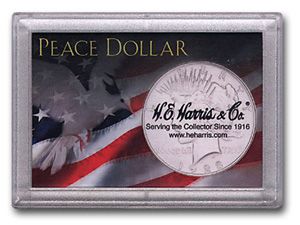 Harris 2x3 Frosty Edge Peace Dollar Holder