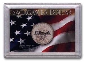 Harris 2x3 Frosty Edge Sacagawea Dollar Holder