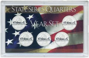 Harris 3X5 Frosty Edge State Quarter Holder 5-Hole